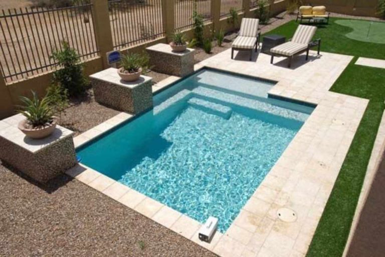 sleek backyard concrete plunge pool brisbane