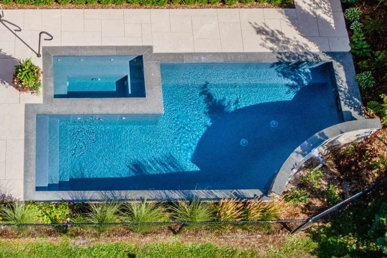 beautiful custom concrete plunge pool brisbane