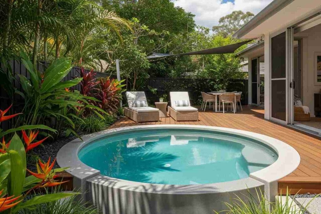 round precast plunge pool - precast plunge pools - Precast Plunge Pools: Complete Guide to Design & Installation by Plunge Pools Brisbane