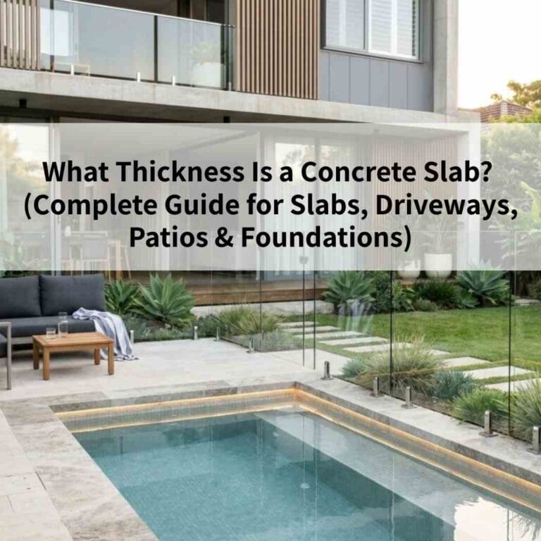 What Thickness Is a Concrete Slab? (Complete Guide for Slabs, Driveways, Patios & Foundations)